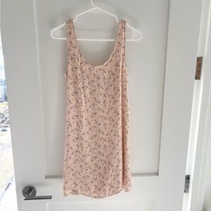 American Eagle Pink Floral Smocked Back Mini Dress – Size Small